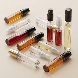 Flacon de parfum mini transparent mat <span class=keywords><strong>en</strong></span> <span class=keywords><strong>verre</strong></span> de 2 ml, 3 ml, 5 ml, 10 ml avec pompe pulvérisatrice fine, échantillon atomiseur sérigraphié dépoli - Product Image 2