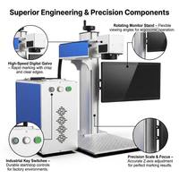 Nouvelle machine de marquage laser à fibre EZCAD2 BJJCZ 3D JPT MOPA 100W, DXF/AI/DWG, portable, de table, haute précision, pour la production de bijoux