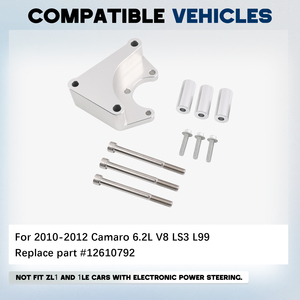 Pour Chevrolet Camaro 2010 2011 2012 LS3 L99 6.2L V8 Kit de support de direction assistée en aluminium billette OEM 12610792 MOQ5 ENM062-SL - Product Image 2