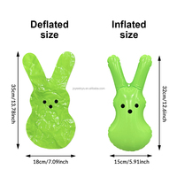 Joyee En gros Sac de frappe gonflable personnalisable en forme de lapin, jouet coloré en PVC pour enfants, idéal pour les fêtes de Pâques