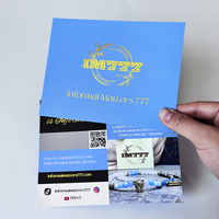 Cartoline regalo di marca di lusso personalizzate e stampa digitale con Logo stampato in rilievo cartoline di auguri
