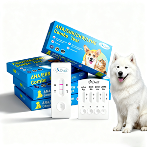 애완 동물 고양이/개 사용을위한 DVOT 수의사 EHR 아나 라임 Chw Anaplasma 하트 웜 급속 콤보 테스트 키트 - Product Image 6
