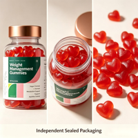 Gummies SYC BIO sans sucre pour la gestion du poids, 60 unités, avec mélatonine et L-théanine, complément alimentaire pour le sommeil, format portable