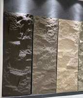 Vente en gros Panneau mural en pierre artificielle en PU imperméable et résistant aux moisissures plastique pour la décoration intérieure du salon, de la chambre à coucher, de l'hôtel et du parc