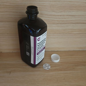 Flacone Vuoto da 473ml 16oz per Sciroppo per la Tosse Hi-Tech, Bottiglia in <span class=keywords><strong>Plastica</strong></span> ad Arco con Tappi Rossi - Product Image 3