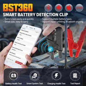 Probador de Baterías LAUNCH BST360 12V para Automóviles con Sistema de Carga y Prueba de Arranque, Analizador de Baterías para Todos los Autos - Product Image 5
