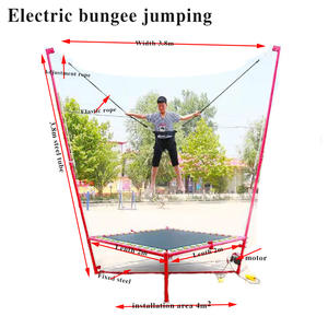Petit trampoline à bungee pour enfants, matériau PVC, 2m*2m*4m, rouge <span class=keywords><strong>KALUEN</strong></span>, pour garçons et filles - Product Image 3