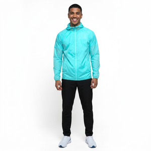 New Arrival Canvas <b>Long</b> Sleeve Windbreaker Rain <b>Jacket</b> with Stand Collar Front Design Plain Dyed Stylish <b>Men's</b> Autumn <b>Jacket</b> - Product Image 1