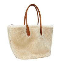 Sac à bandoulière souple personnalisé pour dames Nouveau design Mode de haute qualité Faux laine ou vraie laine à choisir
