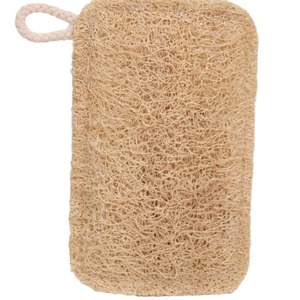 Zenidoo Natural Double-Layer Thickened Loofah Scrubber Slices Rectangle Fashion-Style Dishwashing and Pot Cleaning Product - Product Image 1