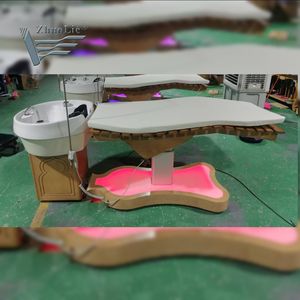 เก้าอี้สปาเตียงรักษาใบหน้าปรับความสูงได้ <span class=keywords><strong>shirodhara</strong></span> เก้าอี้เซรามิกแบบ2-in-1แบบพกพาไฟฟ้าหรูหราทันสมัยใช้ในโรงพยาบาล - Product Image 4