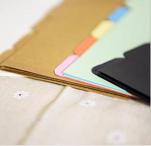 Bộ Chia Chất Kết Dính 5 Tab Màu A6 Có Thể Chèn Nhiều Màu Trang Chỉ Mục - Product Image 5