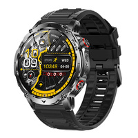 Montre connectée robuste pour l'extérieur AK102, GPS, boussole, appels Bluetooth, batterie 1100 mAh, écran HD 1,7 pouces, montre de sport pour homme, directement de l'usine