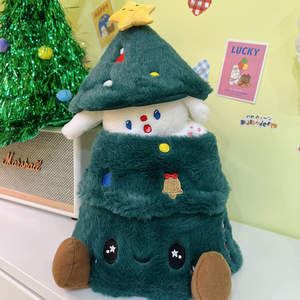 Adorable Bolsa de Peluche con Forma de Árbol de Navidad, Juguete de Conejito de Peluche Ultra Suave, Personalizado, Único, Relleno de Algodón PP - Product Image 1