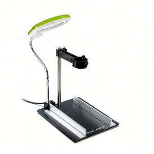 628TD Station de réparation de soudure à économie d'énergie Circuit imprimé support fixe loupe de support de fil à souder avec lampe à 40 lumières LED - Product Image 2