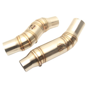 Tuyau d'échappement intermédiaire Kawasaki 51 mm en acier inoxydable courbé pour Z750 Z800 Z1000 Z900 ER6N GP - Product Image 1