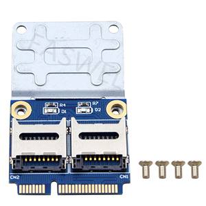 <span class=keywords><strong>SSD</strong></span> HDD Cho Máy Tính Xách Tay Dual <span class=keywords><strong>SD</strong></span> SDHC SDXC TF Để Mini PCIe Memory Card Reader MPCIe Để 2 Mini-<span class=keywords><strong>sd</strong></span> Mini Pci-E <span class=keywords><strong>Adapter</strong></span> - Product Image 6