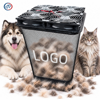 Aspirateur de poils d'animaux personnalisé DIY, à aspiration par le bas, pour chiens et chats, 4 ventilateurs, vitesse réglable, 15W, pour la maison et les salons de toilettage pour animaux