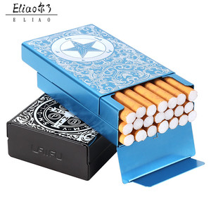 Erliao Aluminum Cigarette Case metal cigarette box aluminum smoking accessories