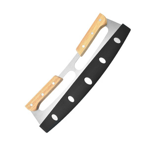 Cortador de <span class=keywords><strong>Pizza</strong></span> de Acero Inoxidable de Alta Resistencia, Cuchillo Semicircular para <span class=keywords><strong>Pizza</strong></span>, Herramienta para Hornear, Agitador de <span class=keywords><strong>Pizza</strong></span> - Product Image 6