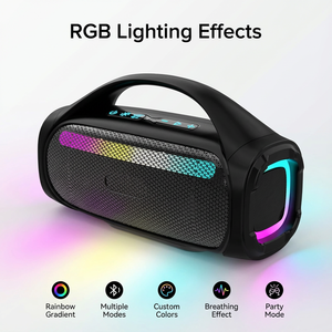 Altavoz Inalámbrico de 2.1 Canales y 60W con Diseño de Rejilla Metálica y Luces LED RGB para Cine en Casa y <span class=keywords><strong>Karaoke</strong></span> - Product Image 5