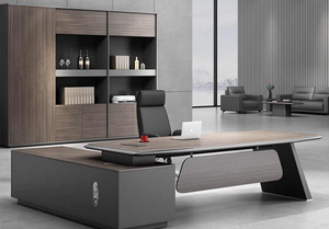 Escritorio y Silla de Oficina para Gerente Administrativo, Diseño Simple y Moderno, Muebles de Oficina Comerciales - Product Image 1