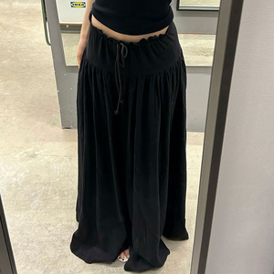 <span class=keywords><strong>Jupe</strong></span>-<span class=keywords><strong>pantalon</strong></span> plissée mi-longue <span class=keywords><strong>taille</strong></span> <span class=keywords><strong>haute</strong></span> amincissante style coréen XY à ourlet large et tombé fluide - Product Image 6