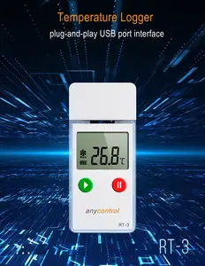 RINGDER RT-3 USB Wieder verwendbare Temperatur Digital Data Logger