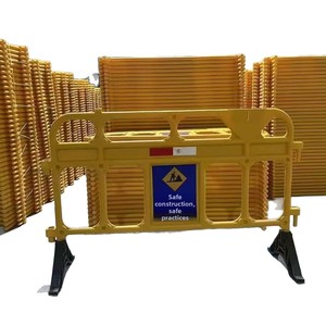 Barrière routière en plastique robuste, vente en gros d'usine, clôture <span class=keywords><strong>de</strong></span> sécurité portable pour chantier, parking et événements - Product Image 1