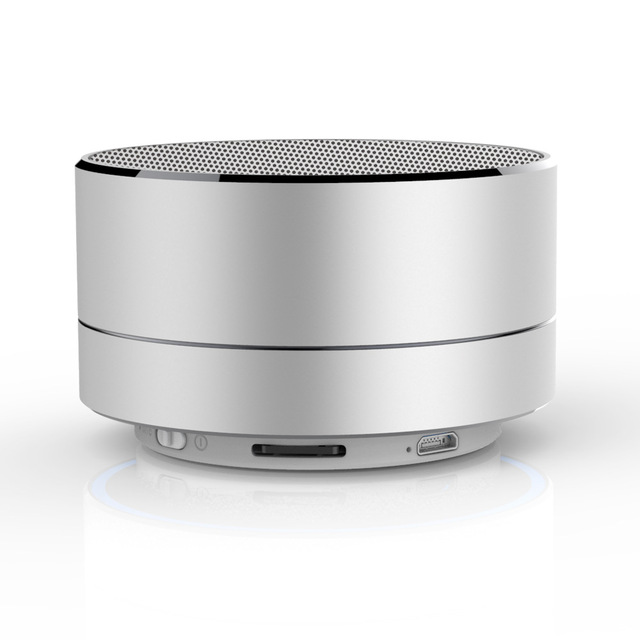 Metal HD Bass Sound Stereo A10 Mini Speaker Portable Wireless Subwoofer Speaker Support TF Card FM AUX
