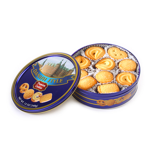 Biscuit Factories 340g China Sweet Cookies Factory Italian Customized Shortbread Cookies Turkish Butter Cookies