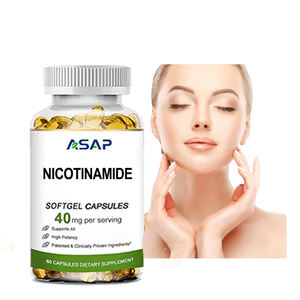 Suplemento blanqueador de piel con nicotinamida, complejo de vitamina B3, cápsulas blandas de nicotinamida - Product Image 1