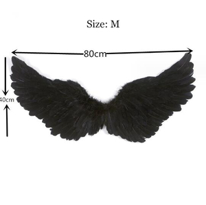 Erba Fata Carnevale vera festa decorazione rosa nero bianco bambino imposta piume ali d'angelo per la danza <span class=keywords><strong>di</strong></span> Halloween <span class=keywords><strong>Costume</strong></span> <span class=keywords><strong>di</strong></span> Natale Cosplay - Product Image 5