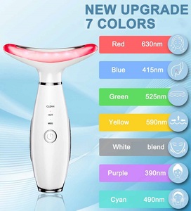 Shomfrs 7 màu xách tay mặt massager thiết bị đa chức năng mặt điêu khắc công cụ điện mặt cổ nâng Massager - Product Image 4