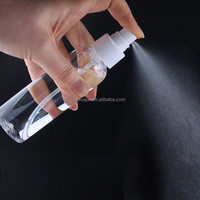 Bouteille PET transparente à pompe doseuse, à épaulement rond, pour liquides, 30ml 50ml 60ml 100ml 120ml 2 oz 4oz, avec pulvérisateur à brume fine