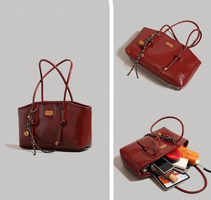 Designer <b>Handbag</b> 2026 New Style Fashionable PU <b>Medium</b>-Large Capacity Shoulder Underarm Bag - Product Image 4