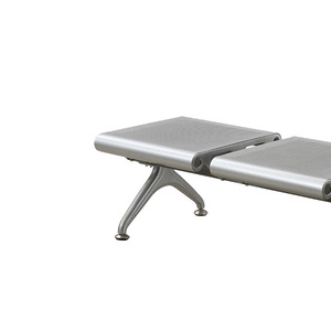 Banco de acero sin respaldo Ou He S003, asiento en fila para sala de espera de hospital al aire libre - Product Image 2