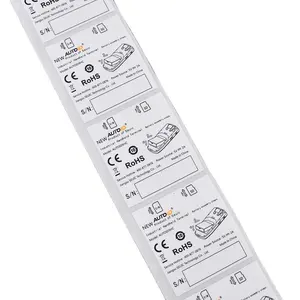 Etichetta adesiva per imballaggio autoadesiva etichetta di certificazione a prova di olio di carta di alta qualità
