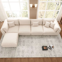Canapé-lit sectionnel extra large pliable en tissus modernes capitonnés personnalisables, le plus vendu en gros pour salons et hôtels