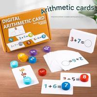 Jouets mathématiques en bois pour enfants d'âge préscolaire, jeu de cognition des nombres, aides à la formation à la pensée logique pour les enfants