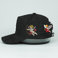 Casquette de baseball Gorras 5 Panel brodée en daim personnalisée de haute qualité en gros en usine