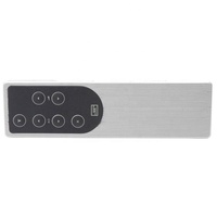 Mando a distancia de aluminio IR personalizado universal de gama alta, mando a distancia con 8 botones