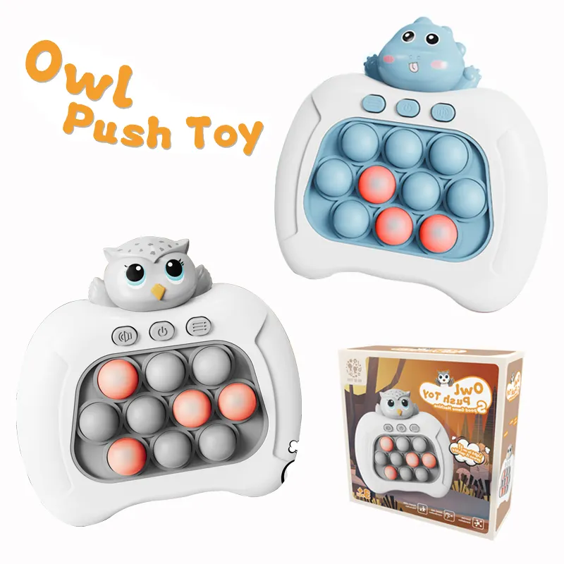 Pop It Fidget Toy Quick Push Bubble Puzzle Kids Sensory Squeeze Toy Educational Light Up Pop It Game
