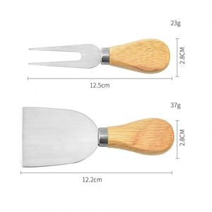 Set of 4 Pcs Cheese Knife Set with Wood Handle Cheese Slicer Cutter <b>Kitchen</b> Baking <b>Tools</b> - Product Image 6