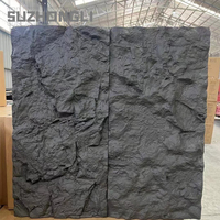 Panneaux muraux en fausse pierre PU Surface solide intérieure en mousse de polyuréthane Feuille de revêtement mural en PU imperméable