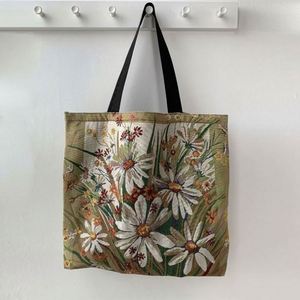 Euro-American Printed Canvas Lining Portable Fashion Large Capacity Mom <b>Tote</b> <b>Bag</b> European-American Design - Product Image 5