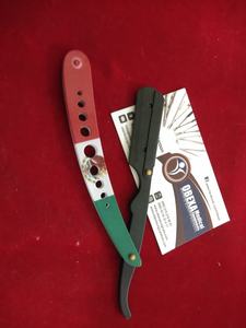 Navaja de Afeitar Profesional Obexa OBR-9655 con Diseño de la Bandera de México, de Acero Inoxidable, de Una Sola Hoja para Afeitar la Cara - Product Image 2