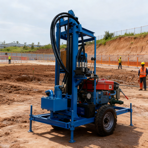 Spedizione Gratuita, Impianti di Perforazione per Miniere 200m 300m 500m, Macchina per Trivellazione di Pozzi d'Acqua - Product Image 2