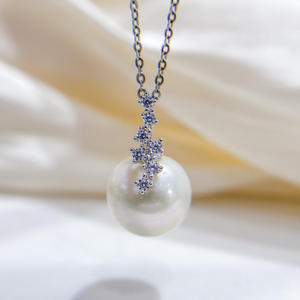 อุปกรณ์ทำเครื่องประดับมุก DIY ตัวเรือนจี้เงินแท้ S925 สำหรับลูกปัดขนาด 11-13 มม. ทรงเจ้าหญิง ตัวเรือนเปล่าสำหรับผู้หญิง มีตัวเลือกสีทองและสีเงิน - Product Image 2