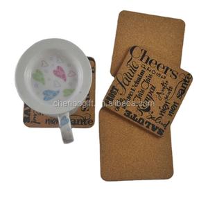 Tambahkan cetakan logo kualitas baik kustom tatakan cangkir gabus meja untuk minuman, tetap tenang dan minum wiski BAR bir <span class=keywords><strong>coaster</strong></span> - Product Image 2